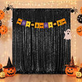 Poise3EHome 6FT x 6FT Black Sequin Photography Backdrop Curtain for Party Decoration