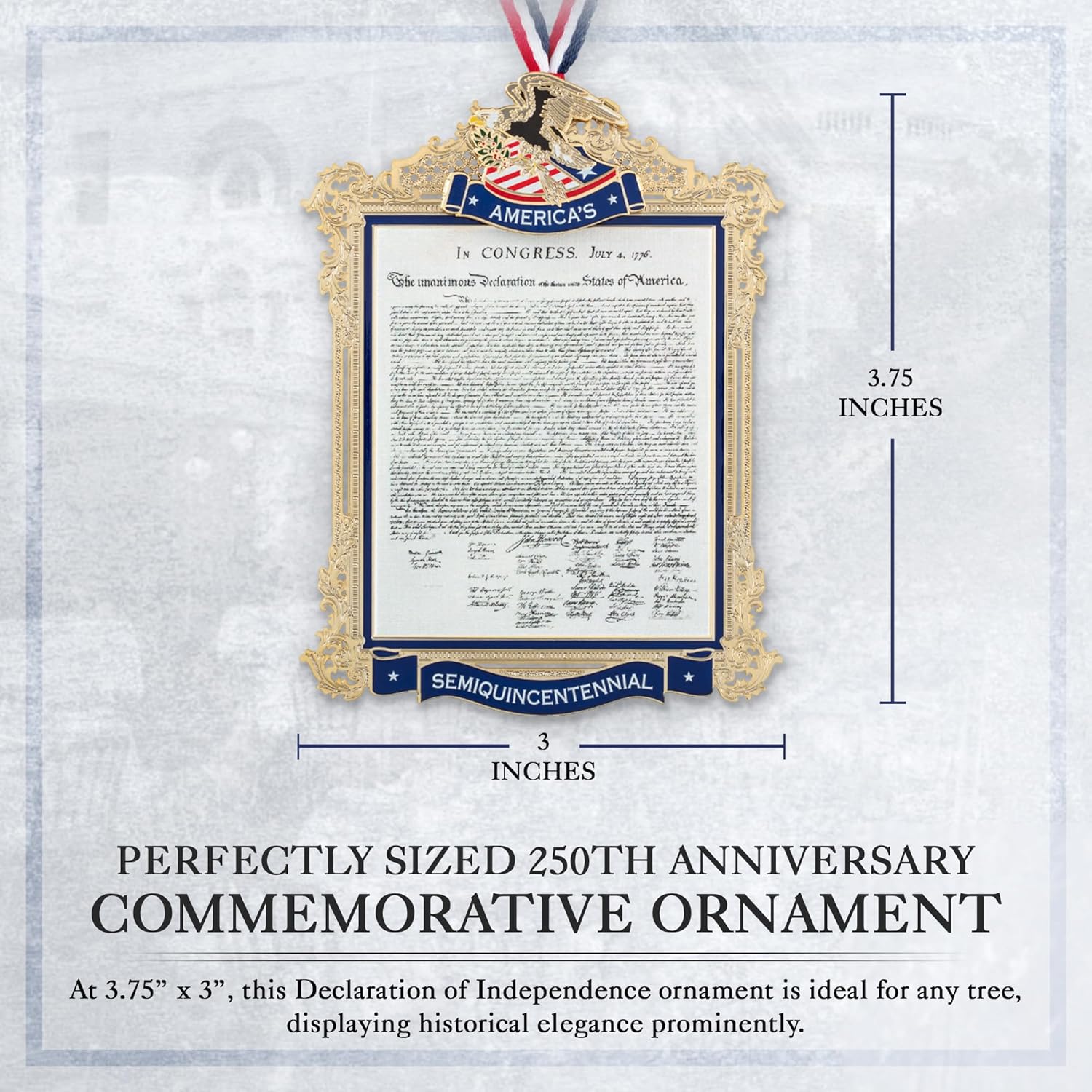 Official Commemorative Ornament of America’s 250th Anniversary | 2026 White House Christmas Collection
