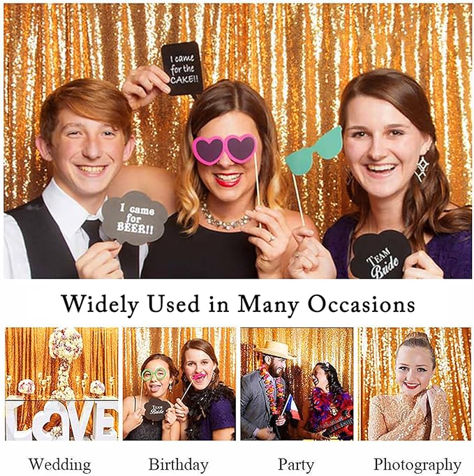 ShinyBeauty Photobooth Background-4FTx7FT-Gold-Sequin backdrops Sequin Fabric Wedding Backdrop Shimmer Backdrop Gold Sequin Backdrop Curtain Photography Backdrop
