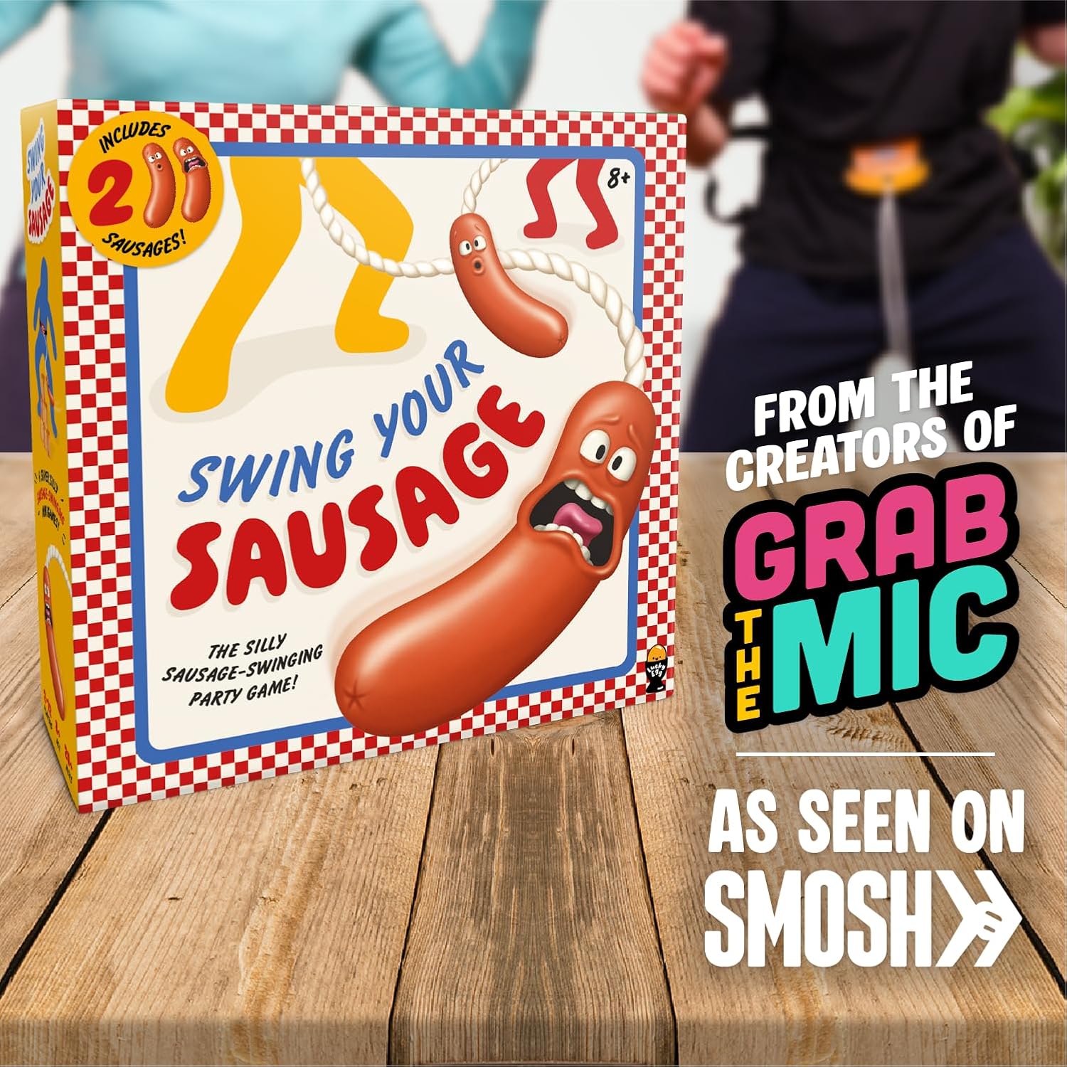 Swing Your Sausage - Hilarious Party Games for Adults - Perfect Bachelorette Games for Adults Game Night (2-12 Players) - Funny Outdoor & Indoor Game for Family Gatherings and Birthday Games