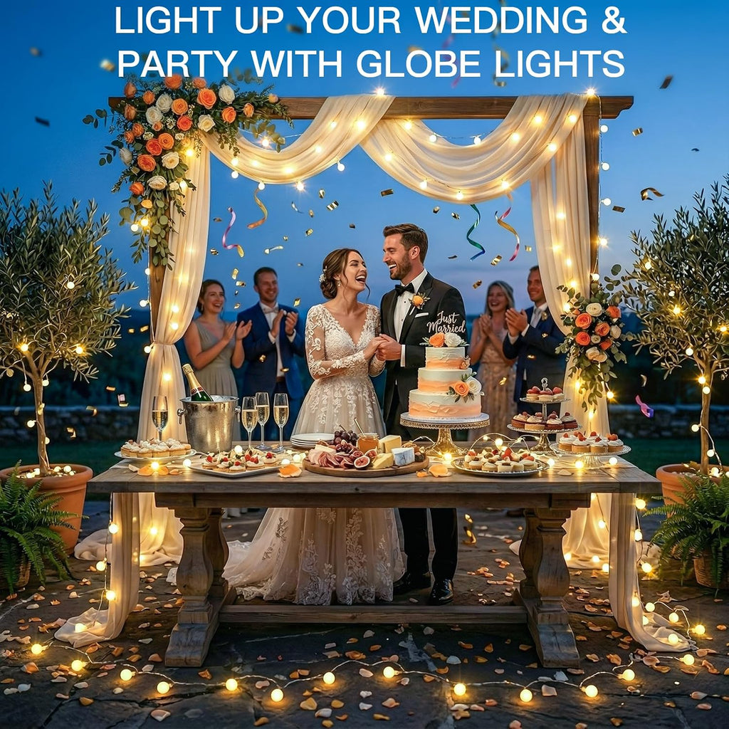 suddus String Lights for Bedroom, 33ft 100 Led Connectable Globe String Lights Indoor, Hanging Fairy Lights Plug in with Remote for Classroom, Room, Dorm, Outdoor, Christmas Tree Decor, Warm White