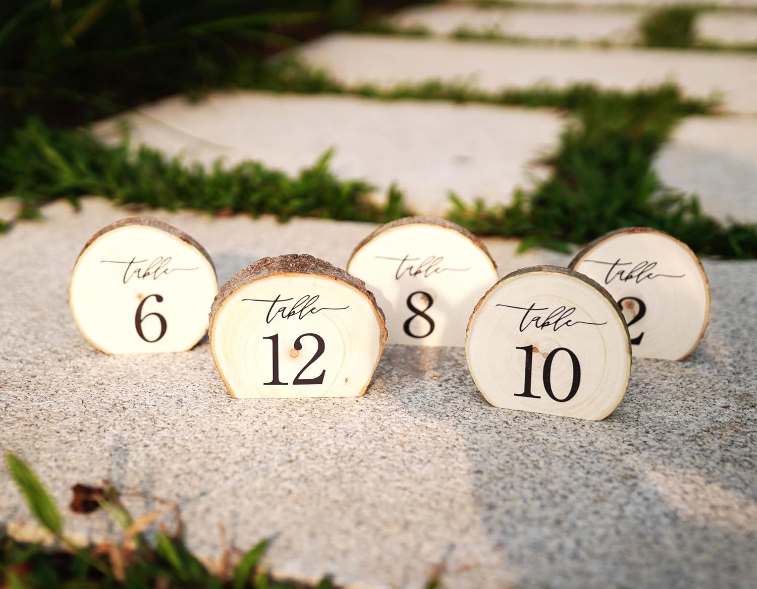 Wooden Table Numbers, 1-10 Wedding Table Numbers, Table Numbers 1-10 Perfect for Centerpiece, Wedding Reception, Decoration, Party, Anniversary