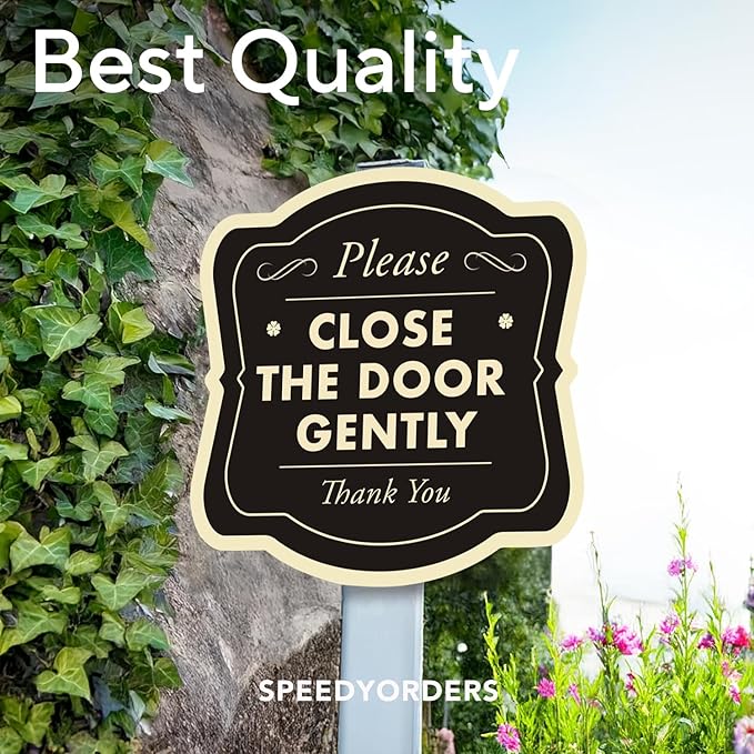 Custom Outdoor Decorative Metal Sign, Personalized Aluminum, Driveway Waterproof Sign, USA Made - Black 12x12