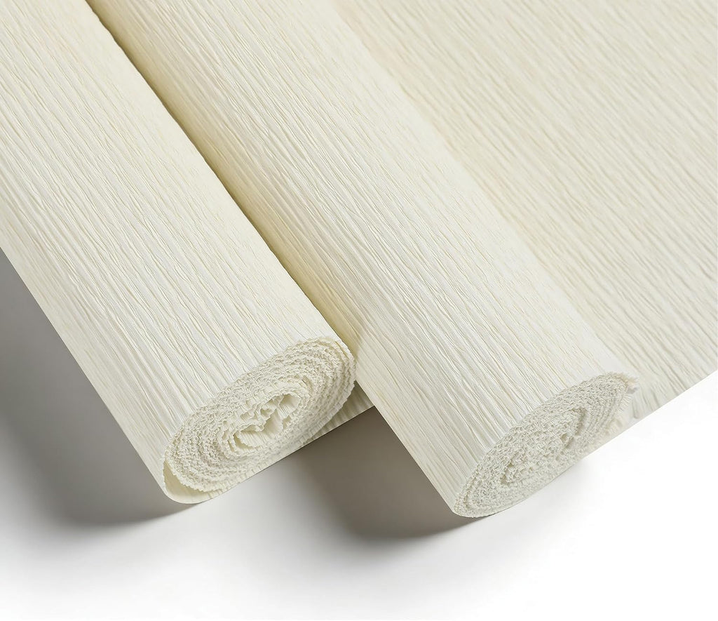 Premium Heavy Crepe Paper Rolls - Italian Style High Stretch (300%) for Realistic Giant Paper Flowers & DIY Crafts - Thick, Durable Florist Paper for Wedding Backdrop, Party