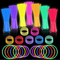 Halloween Glow Sticks Bulk Party Pack- Ultra Bright 50pk Glow in the Dark Party Favors, Glow Decorations, Neon Party Glow Necklaces and Glow Bracelets with Connectors