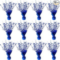 12 Pack Metallic Foil Spray Centerpiece Star Table Decoration Burst Table Centerpieces for Birthday Wedding Anniversary Graduation Holiday Party Supplies Decor, Blue