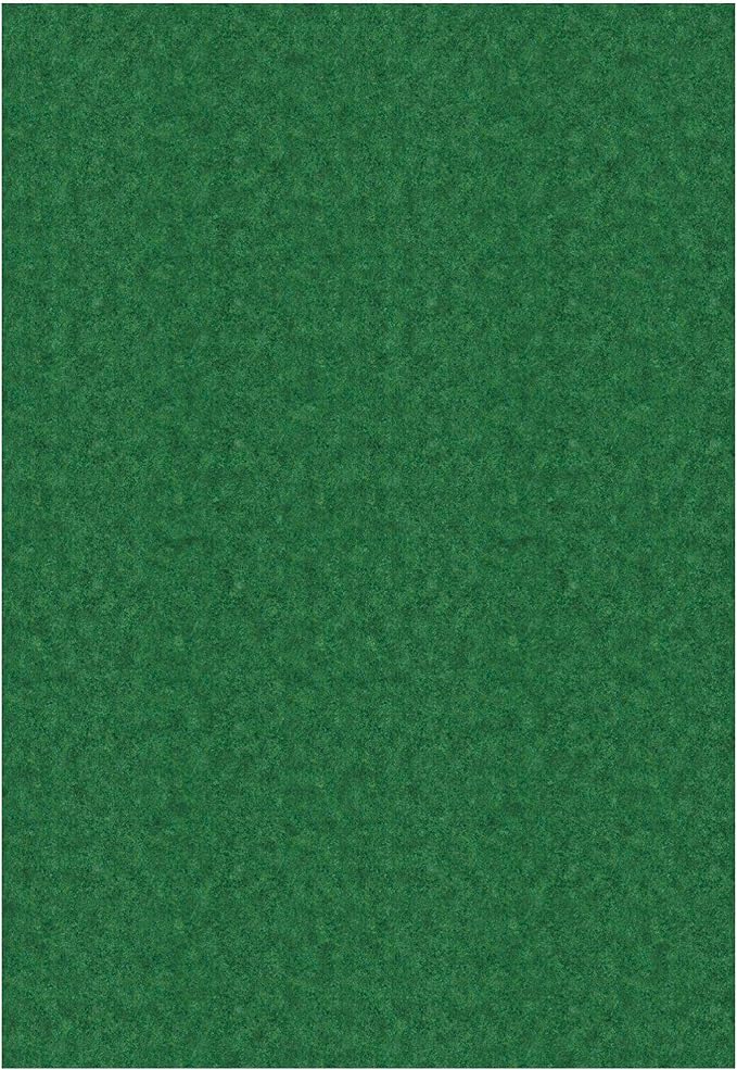 Ottomanson 6'6" x 18' Hallway Runner with Scraper Pile - Extra Durable Non-Slip Rug Mat for Indoor & Outdoor Use - Ideal for Kitchen, Entryway & Garage - High-Traffic Carpet, Green