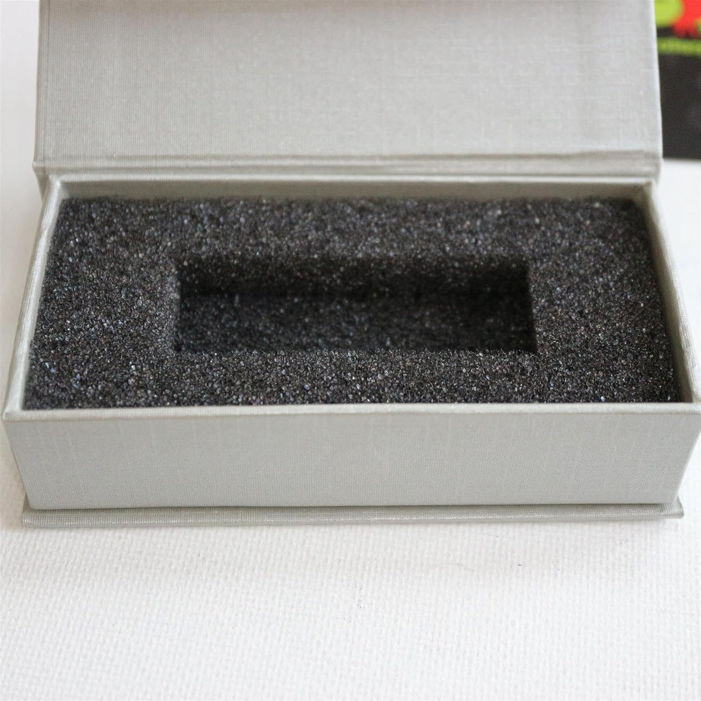 silver grey magnetic usb presentation gift boxes, flash, view 9