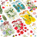 NESCCI Dried Pressed Flowers for Resin, 103pcs Real Nature Dried Flowers for Crafts Bulk Dry Flowers Leaves Kit Used for Resin Molds Scrapbooking DIY Art Crafts Candle Soap Making Nails Décor