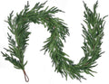 christmas norfolk pine garlands, realistic artificial faux greenery, main product view