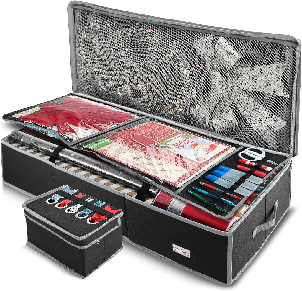 hearth & harbor wrapping paper storage container with, main product view