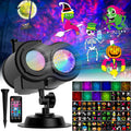 coolwufan 2-in-1 halloween christmas projector lights outdoor 20, main product view