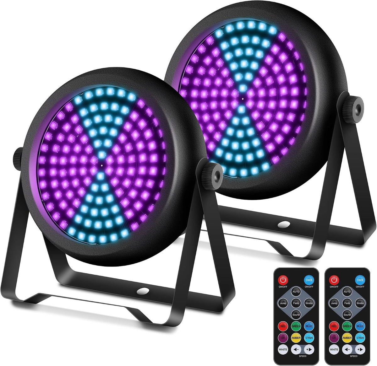 Telbum Strobe Light for Parties, 126 LED RGB+UV Strobe Light Halloween, DJ Li...