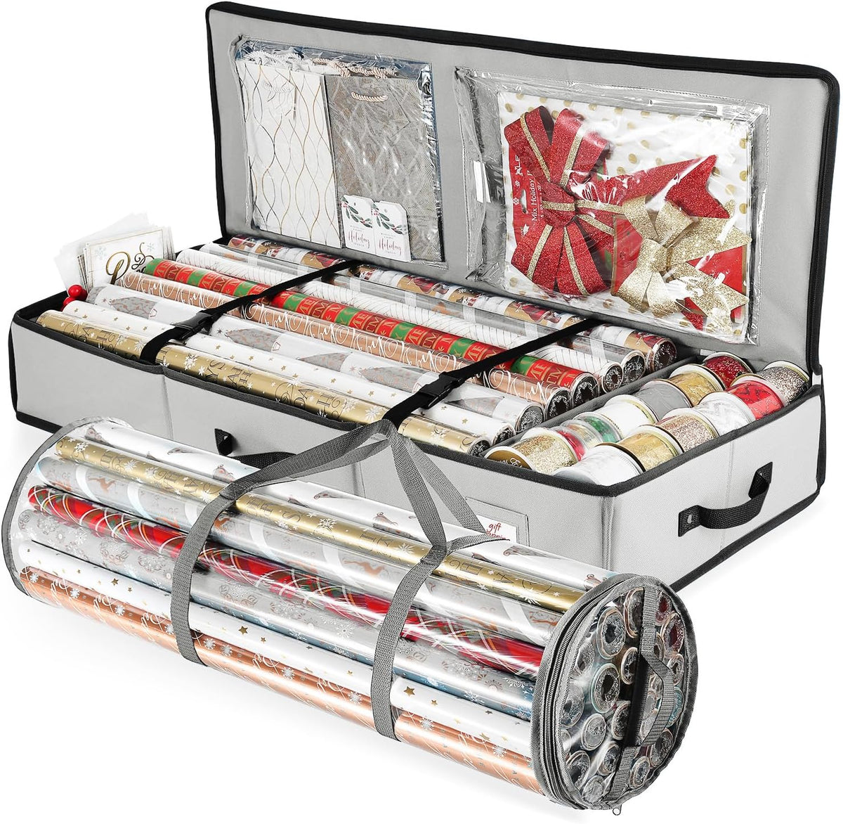 hearth & harbor wrapping paper storage container and, main product view