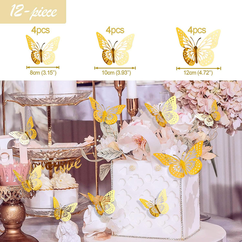 Pink and Gold Birthday Party Decorations for Women with Happy Birthday Banner,Curtains, Butterfly Wall,Circle Dots Garland,Tissue Pompoms,Paper Tassels Garland for Her