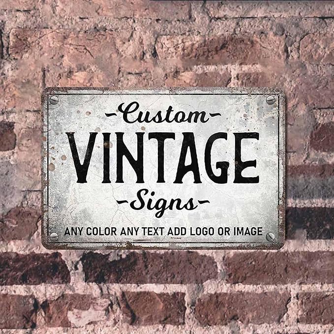 D-Story Personalized Metal Sign, 12.0 inches x 8.0 inches, Modern Decorative Signage, Custom Text, Rust and Fade Resistant, Office, Home, Delivery Signs