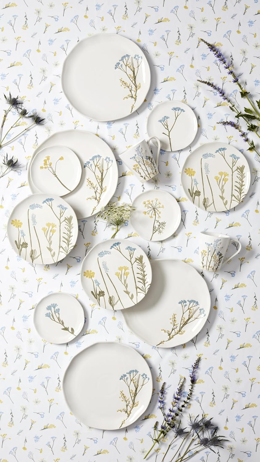 Lenox Wildflowers Tidbit Plate Set for 4, Small 6" Appetizer Plates 4-Piece