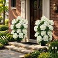 livole 2pcs artificial hydrangea tree potted for outdoor, main product view