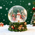 8.25 Inch Height Christmas Snow Globe with Light up Musical Snowflakes Holiday Decoration, Snowman Oversized Resin Snowglobes, Christmas Holiday Decor.