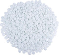 Galashield Flat Glass Marbles for Vases White Glass Gems Beads Pebbles Vase Filler (5 LBS, Approx. 540 PCS)