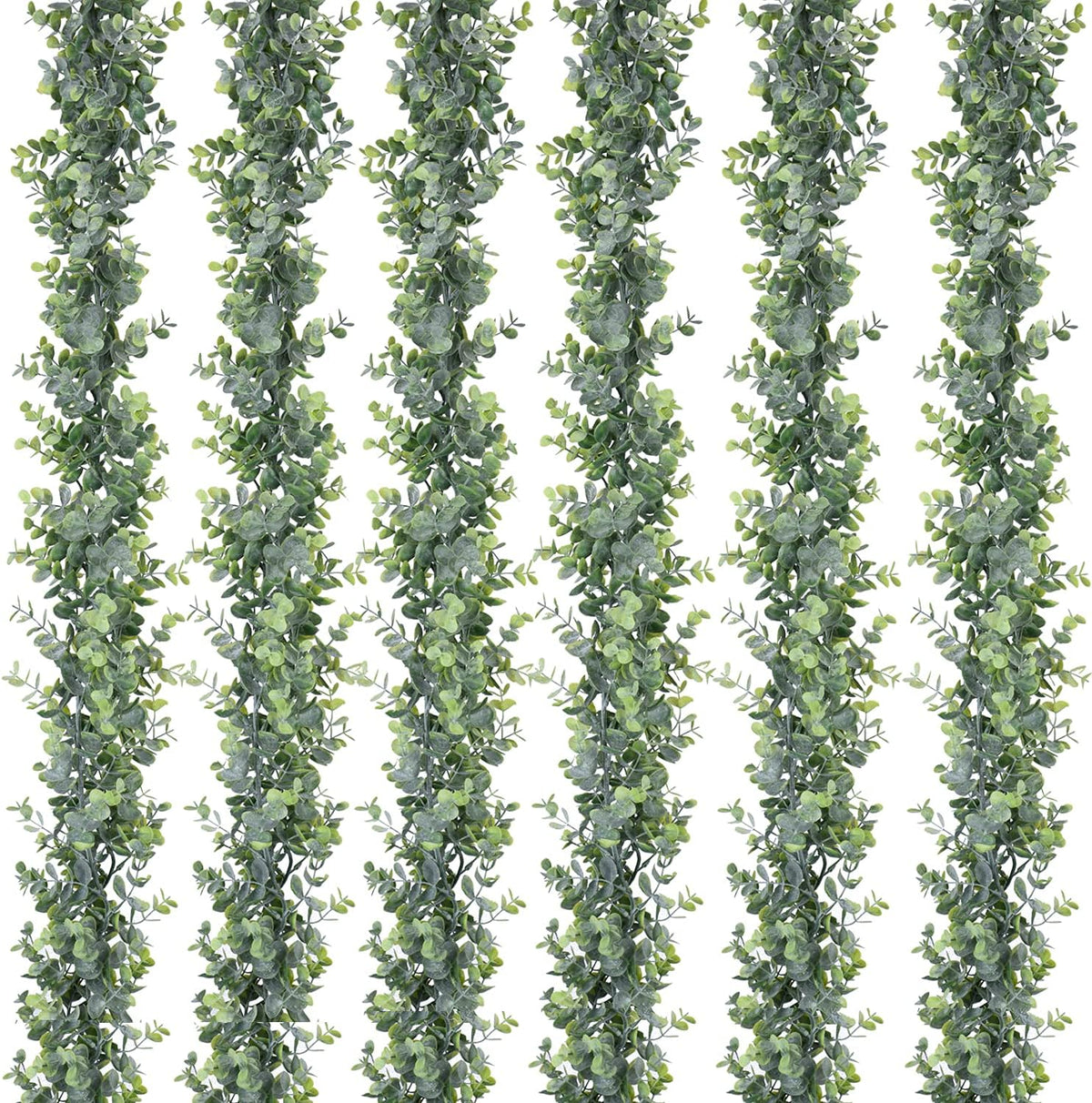 dearhouse 6 pack faux eucalyptus garland plant, artificial, main product view
