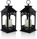 black led lantern set of 2 with lattice, main product view