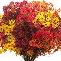 16 bundles artificial fall mums uv resistant flowers, main product view