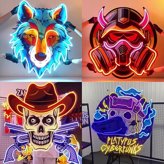 Custom Neon Sign, Personalized LED Neon Light with Logo or Name, UV Printed Neon Signs for Wall Decor, Bar, Salon, Nail Shop & Business Gifts