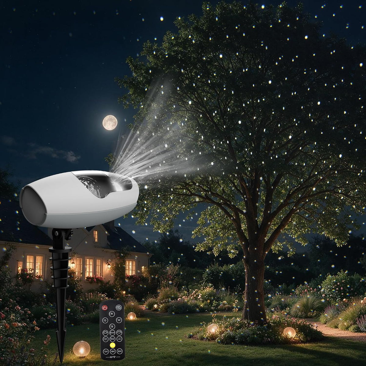 outdoor white star galaxy projector, airivo lights projector, main product view