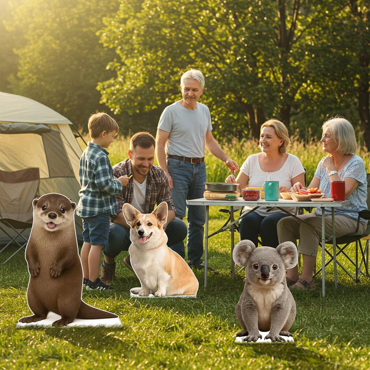 Wolf 6FT Life Size Cardboard Cutout Animal Standup, 1 PC