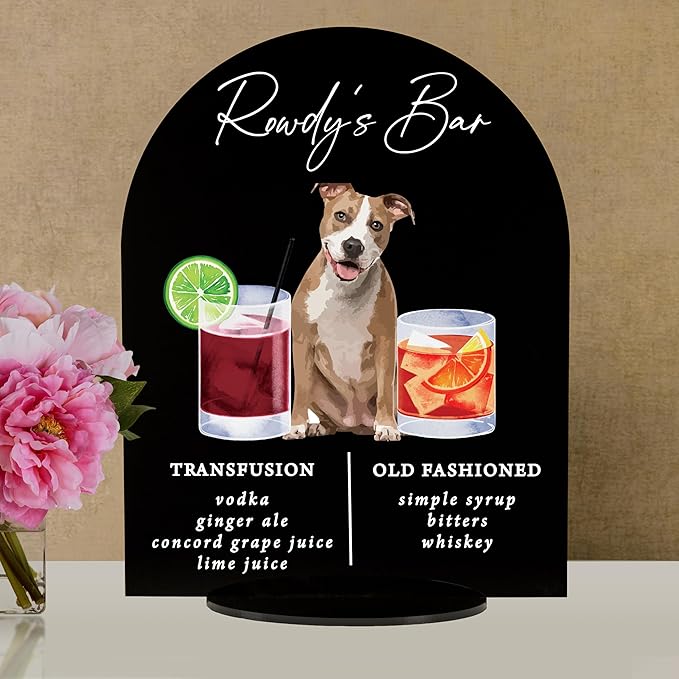 Pet Signature Drink Wedding Signs