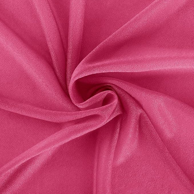 Hot Pink Wedding Arch Draping Fabric 29" x 20 FT Wedding Drapes for Backdrop Sheer Curtains Drapes for Romantic Bridal Baby Shower Decorations Ceremony Birthday Party Fall Outdoor Events
