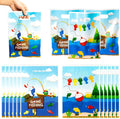 50Pcs Little Fisherman 1st Birthday Party Bags Gone Fishing Goody Candy Treat Plastic Gifts Bags Gone Fishing The Big One Birthday Party Decorations Supplies Decor for Kids