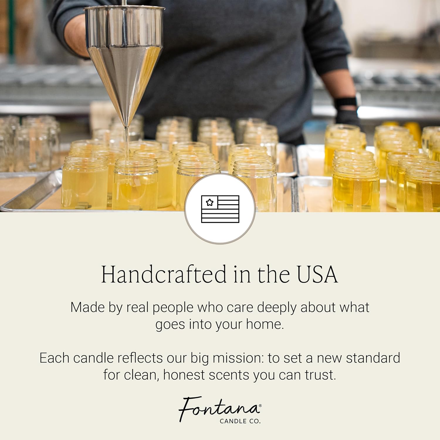 Fontana Candle Co Wood Wick Beeswax Jar Candle, Cinnamon Orange Clove – Made Safe with Coconut Oil & Pure Essential Oils – 35+ Hrs Clean Burn, Long Lasting and Non-Toxic Candles for Home & Room Decor