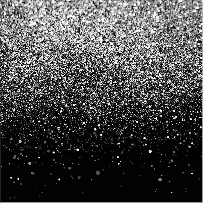 WOLADA Black and Silver Backdrop Silver Glitter Backdrop for Photography Wedding Birthday Baby Shower Party Photo Studio 10x10FT FW18