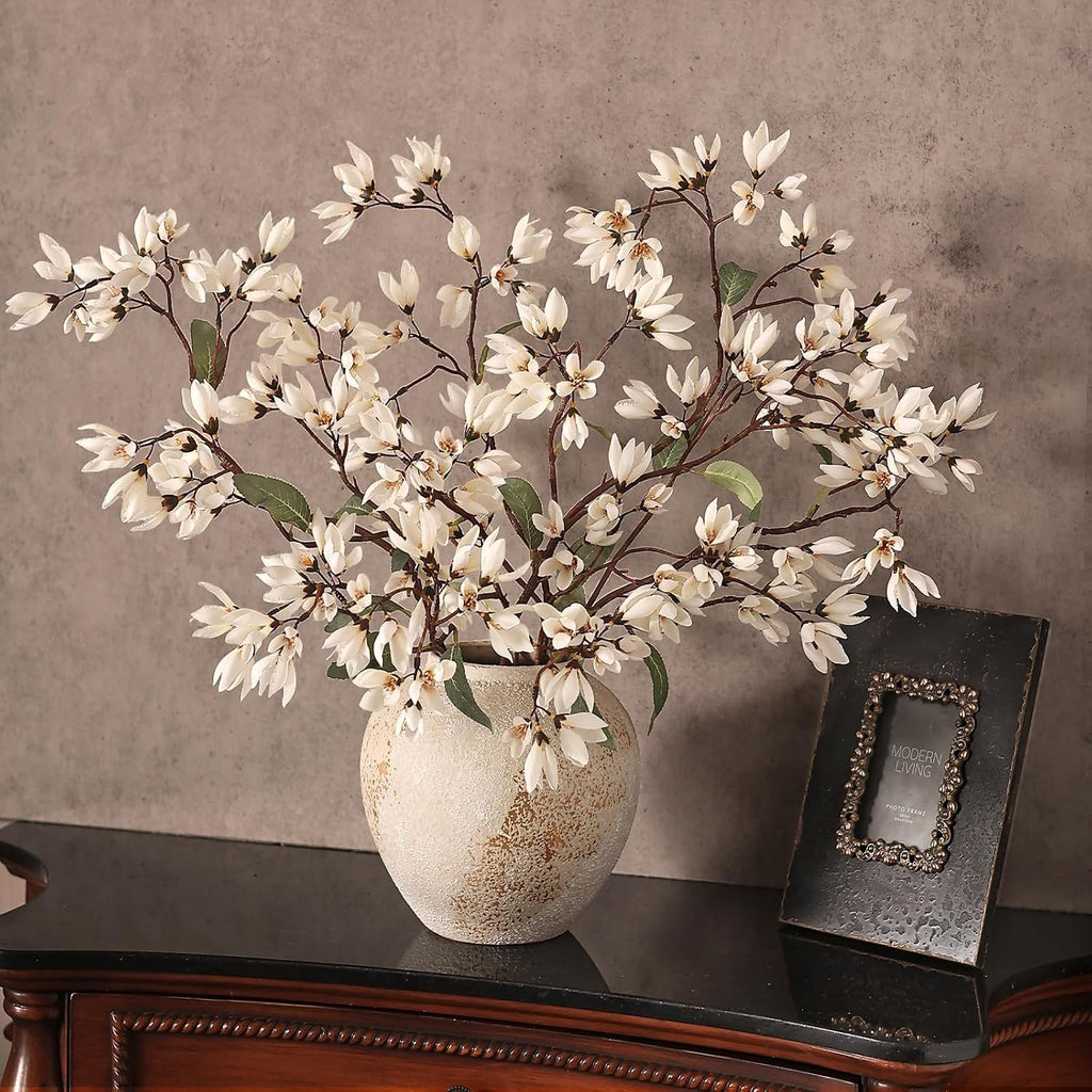 yxzzwl 4pcs 36" fake magnolia champaca silk flower, view 9