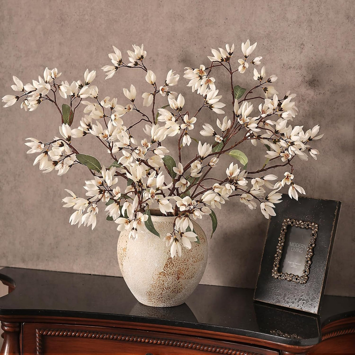 yxzzwl 4pcs 36" fake magnolia champaca silk flower, view 9