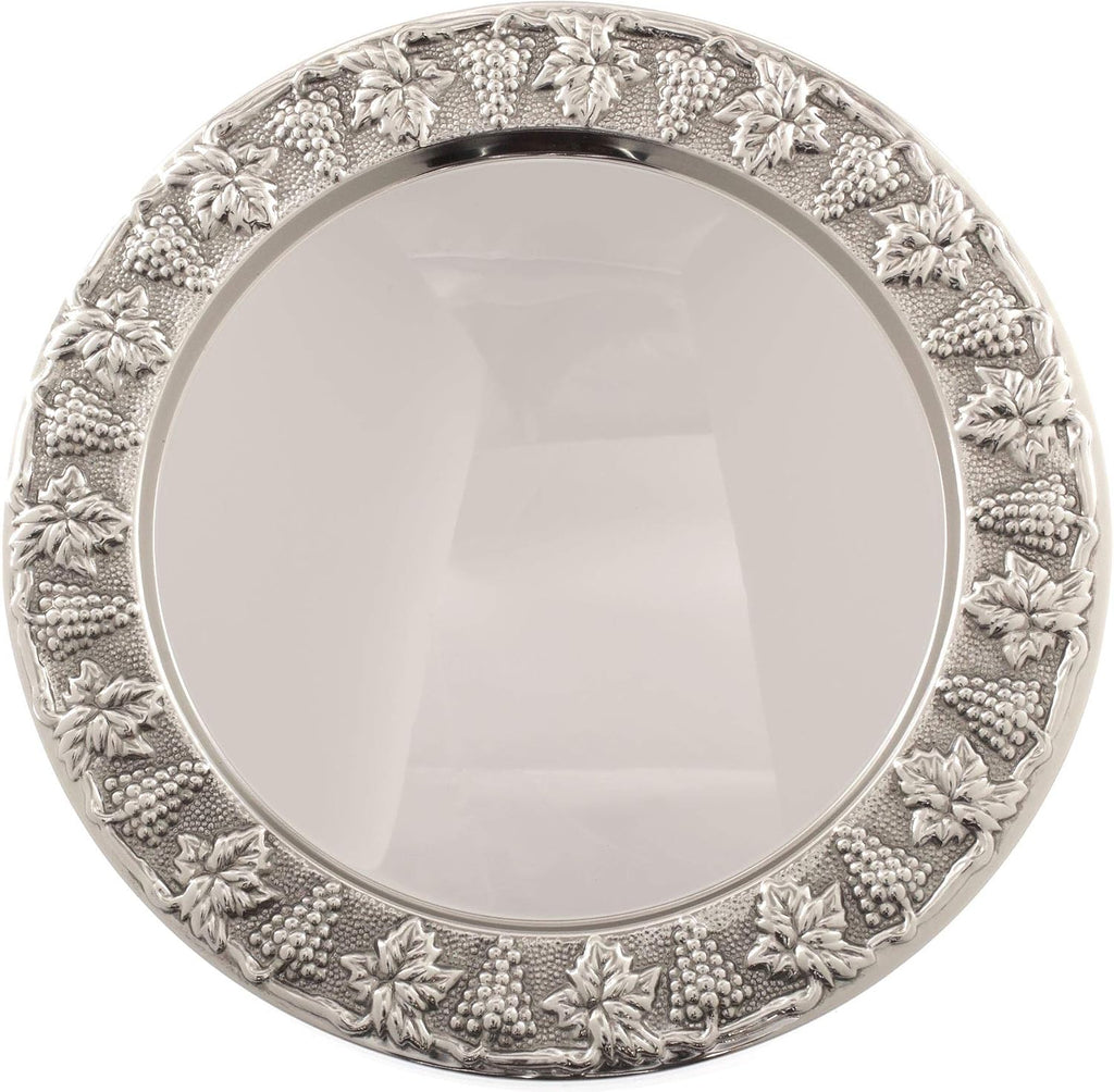 Havdallah set (set Havdalah) for the Shabbat engraving of grapevine, Nickel by Rimmon