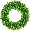lvydec artificial green leaves wreath - 20" large, main product view