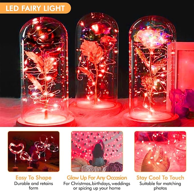 12 Pack Fairy Lights Battery Operated String Lights，7FT 20LED Waterproof Silver Wire Christmas Lights Outdoor,Firefly Mini Lights for Bedroom Party Birthday Wedding Home Decor