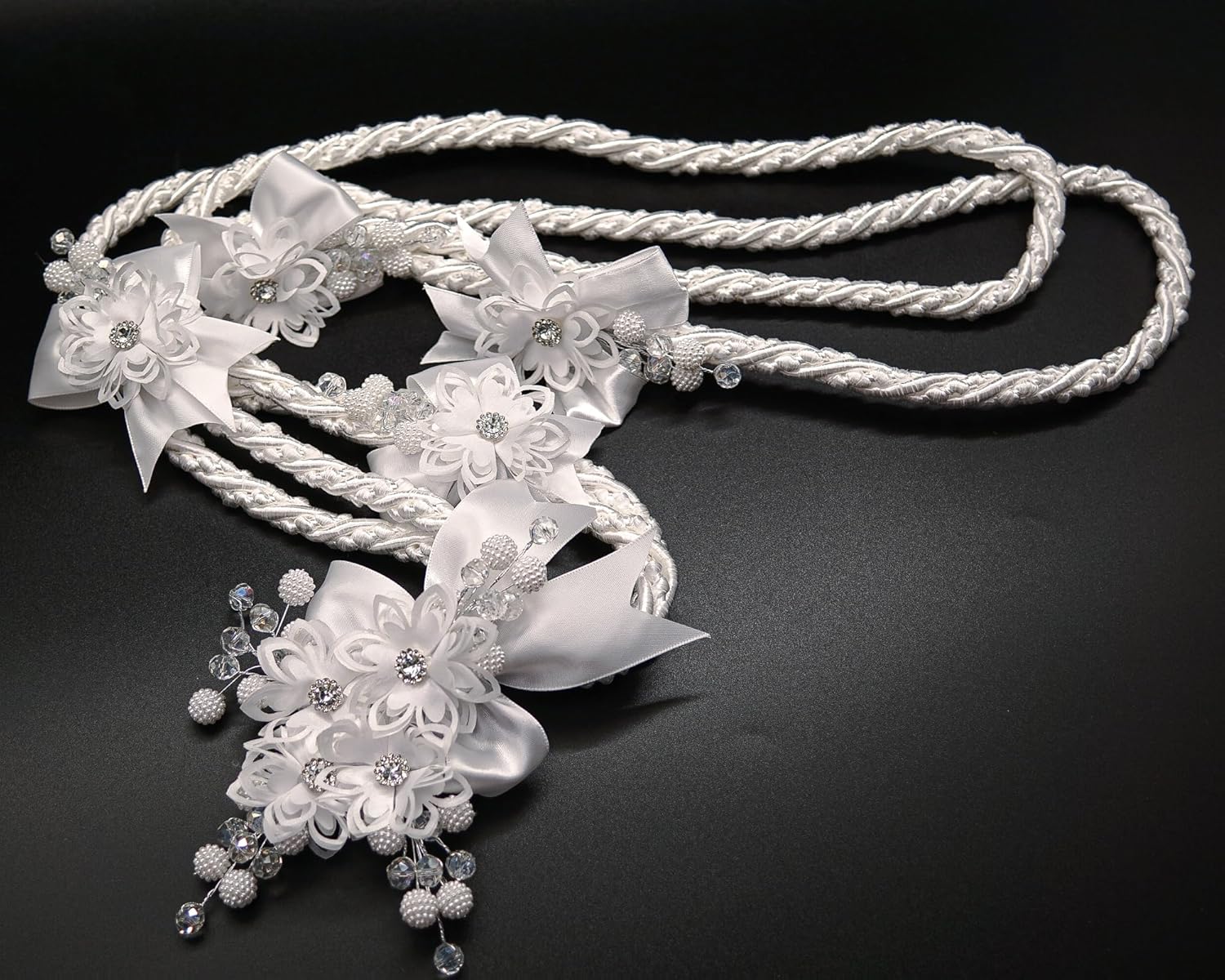 Lassos Boutique Ivory White Wedding Lasso Rope Traditional Lazo Cord (White)