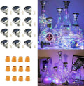Upgraded 12 Pack Diamond Solar Wine Bottle Lights, 20 LEDs Waterproof Copper Light, Bottle Light Fairy Cork String Lights for Yard Patio Decor, DIY Birthday Gift for Mom Grandma Friend(MultiColor)