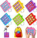 24PCS Tic Tac Toe Game Birthday Party Favors Goodie Bags Stuffers for Kids 3-5 4-8 8-12 Classroom Treasure Chest Carnival Prize Box Toys Bulk Keychain Pinata Filler Back to School Student Return Gifts