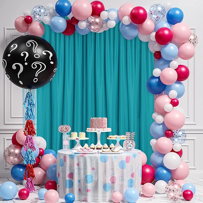 DWCN 10x10 FT Turquoise Backdrop Curtains for Parties, Photography Backdrop Drapes with Rod Pockets for Wedding Decorations Stage Birthday Family Gatherings, 2 Panels 5ft x 10ft