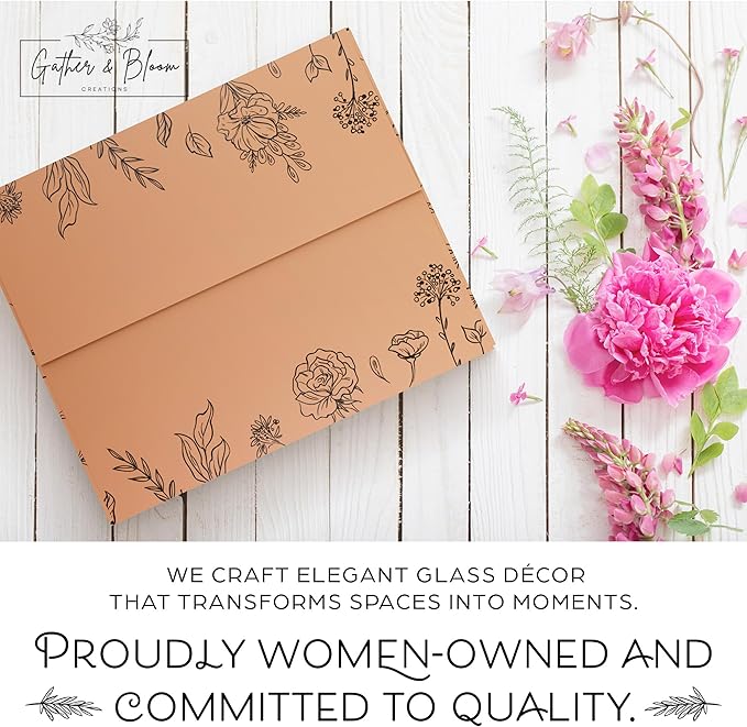 Gather & Bloom Creations 5 Piece Mini Bud Vase Set – Clear Glass Small Vases in Unique Shapes & Sizes for Flowers, Fairy Lights, Wedding Table Centerpieces, Vintage-Inspired Home Décor