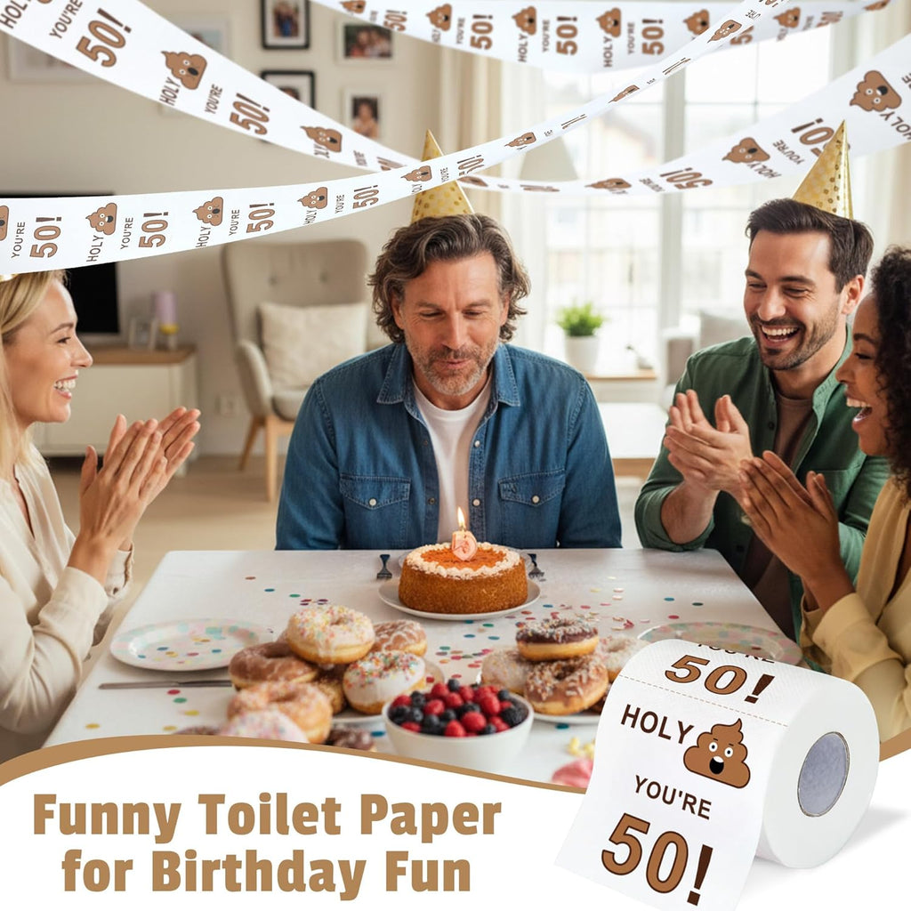 Pradnel 50th Birthday Gifts for Him Cool Gifts for 50 Year Old Man Happy 50th Birthday Decorations for Men Vintage 1976 Wine GlassToilet Paper Roll Novelty Socks Funny 50 Year Old Gift ideas for Mens