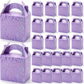 Sinload 24 Pcs Purple Kpop Theme Birthday Party Favor Treat Boxes Theme Gift Candy Boxes 6.1 x 3.9 x 8.3 in Cardboard Goodie Present Box for Birthday Party Baby Shower Movie Fans Supplies Decoration