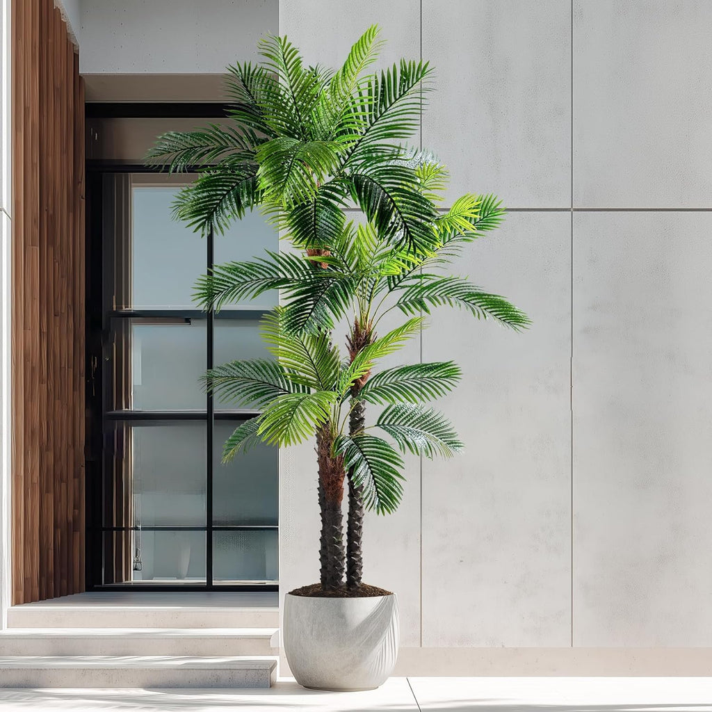 erimda 9.1ft artificial phoenix palm tree artificial plants on a desk or shelf