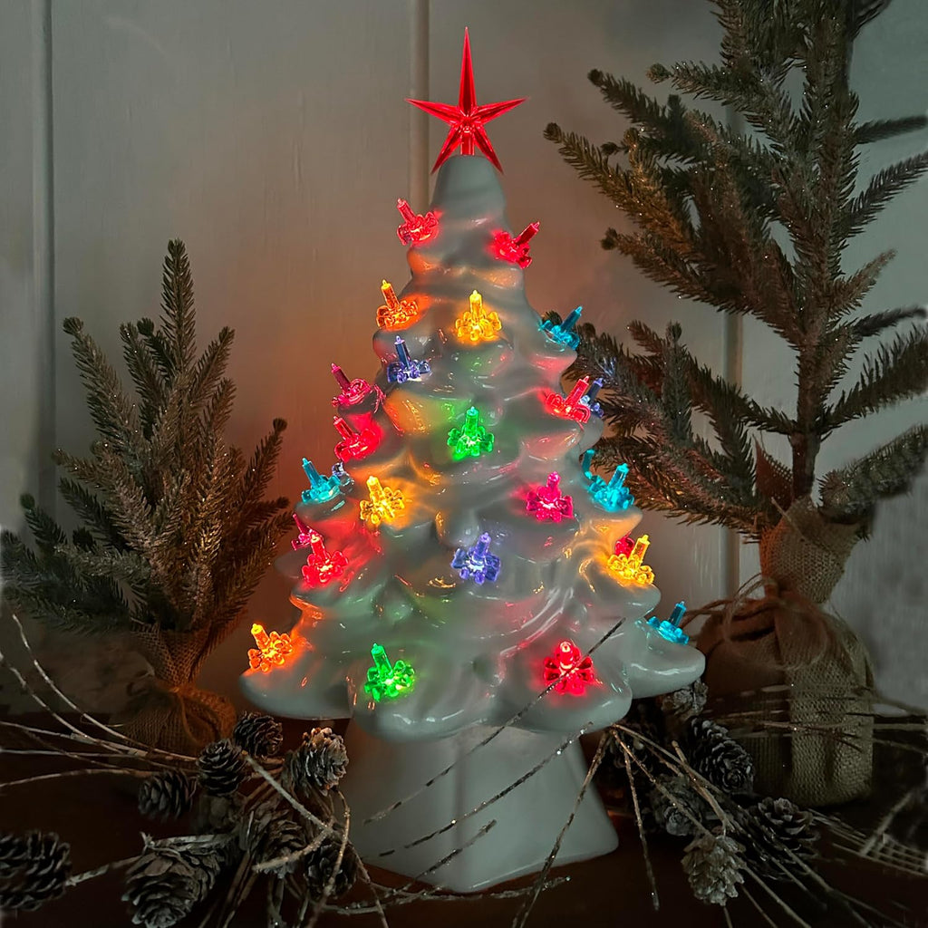 National Artcraft Candle Blossom Ceramic Tree Light Ornaments - (90/Pk) (Multi-Colored)