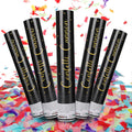 5 Pack Confetti Cannon Biodegradable, 12 Inch Confetti Poppers Graduation, Suitable for Graduation Wedding Birthday Parties and New Year's Eve Celebration